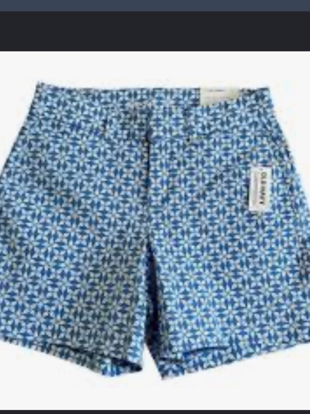 Old Navy Light Blue Geometric Print Men’s Shorts. 🏡